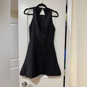 Finders Keepers Black Mini Dress Open Back with Buckle